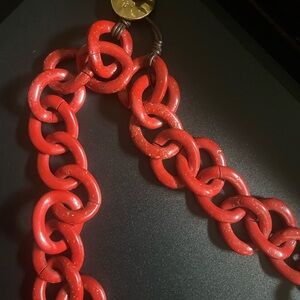 Ralph Lauren Red necklace with Bold Design